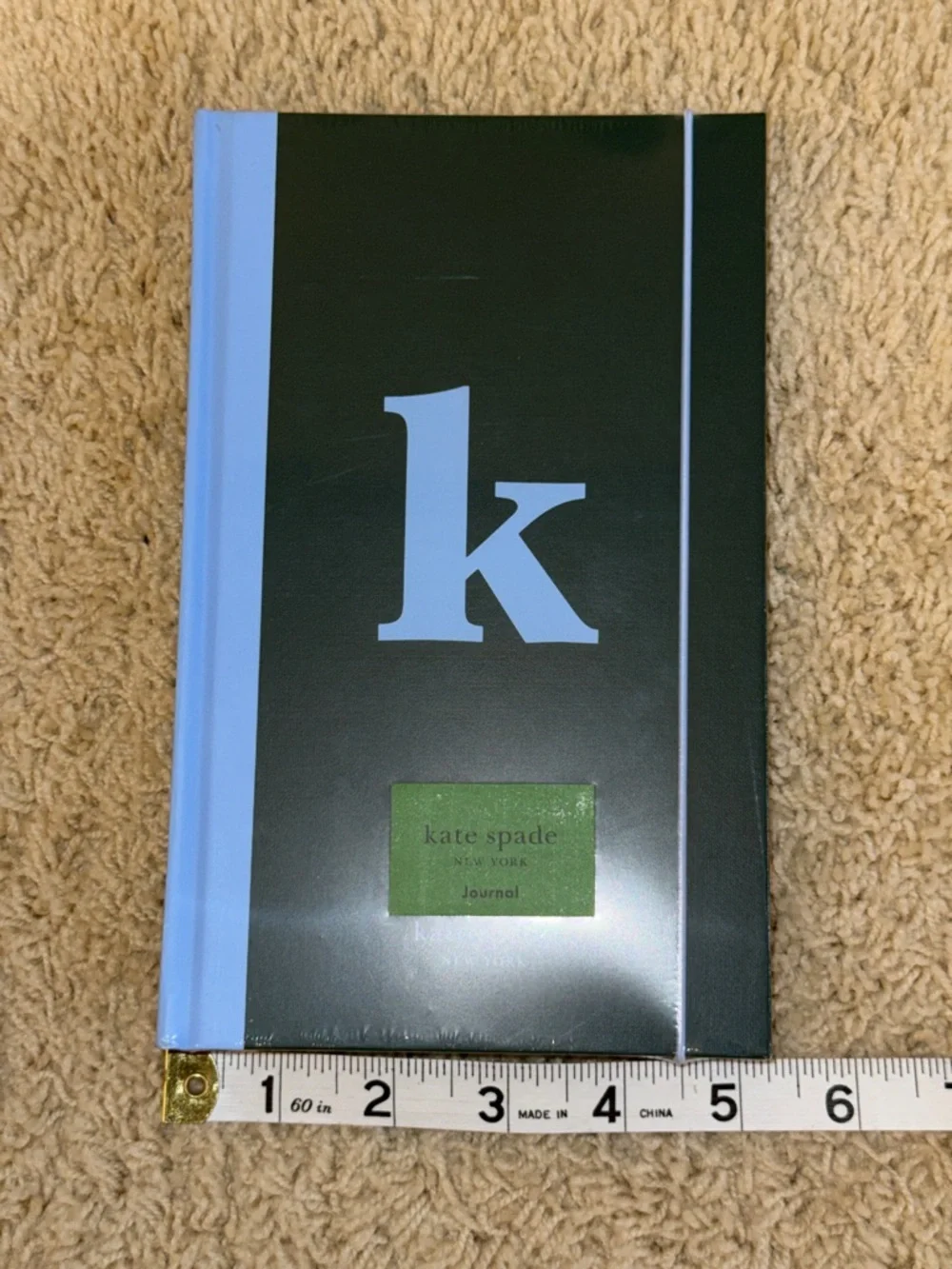 kate spade Dark Green Journal with Light Blue ‘k’